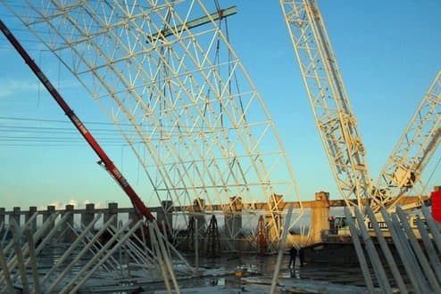 龙海电厂网架加工